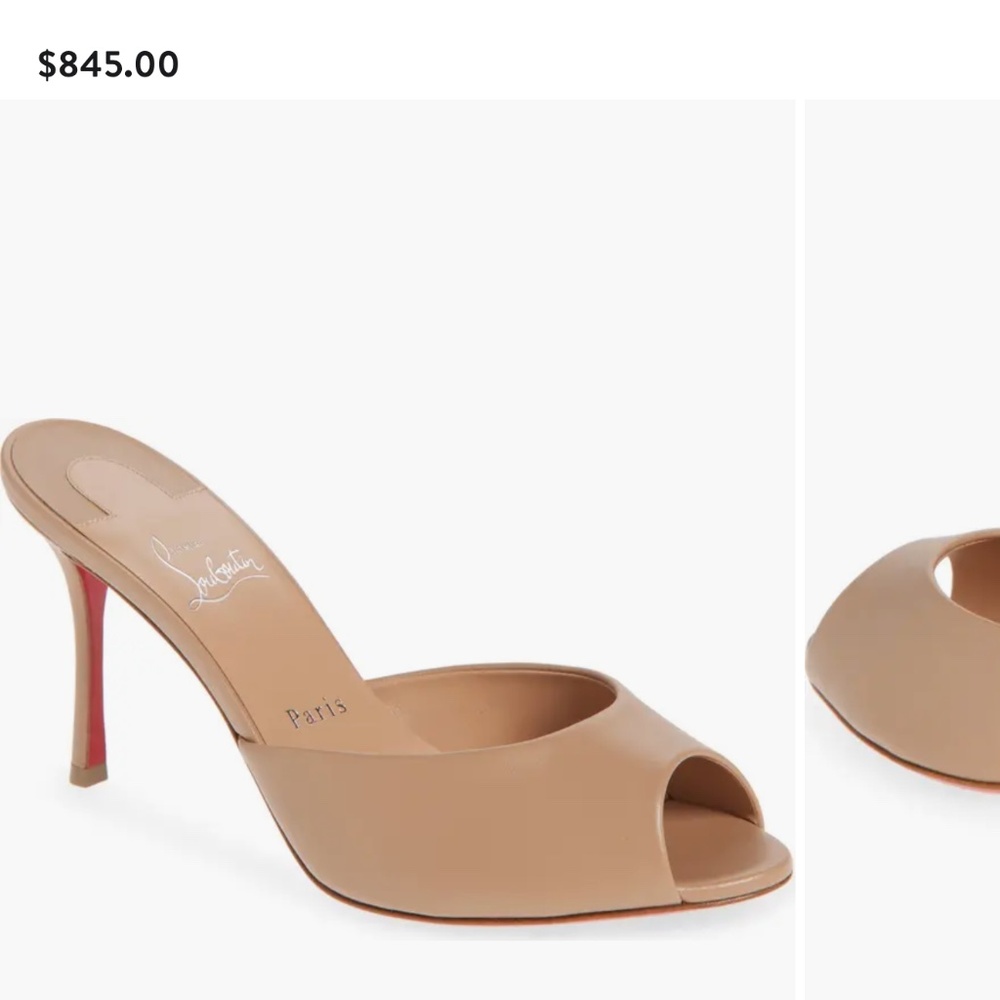 Christian Louboutin - Me Dolly Peep Toe Slide